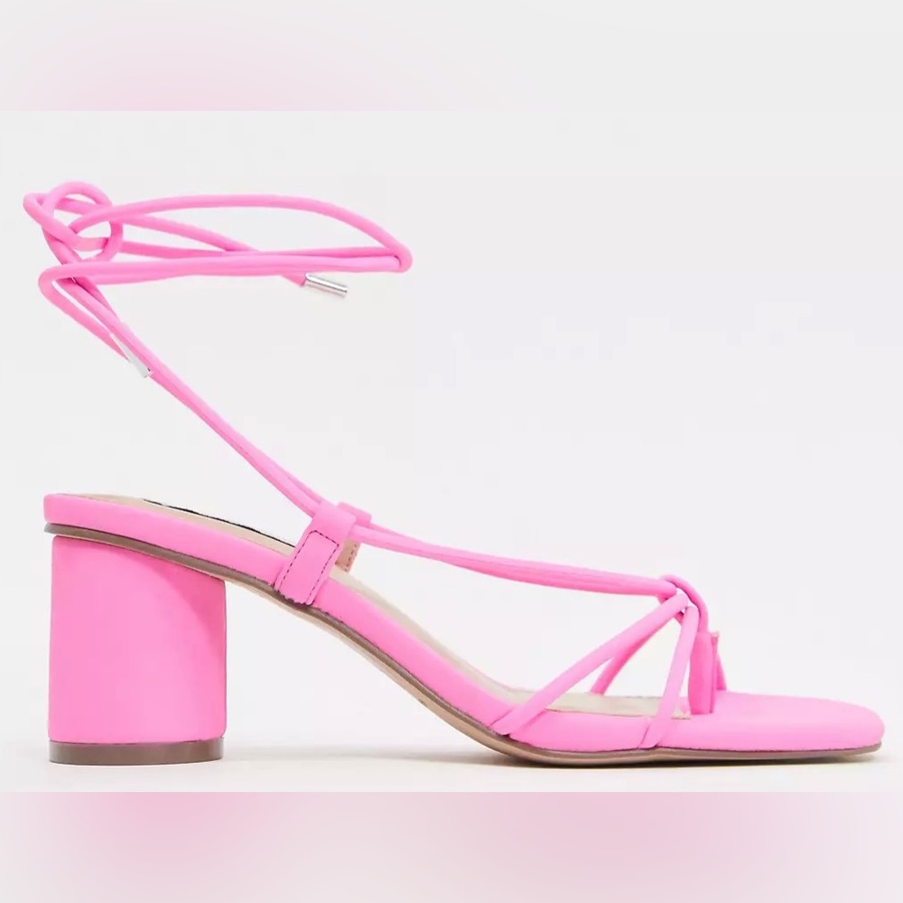 Steve Madden Pink Tie sandal - Picture 2 of 5